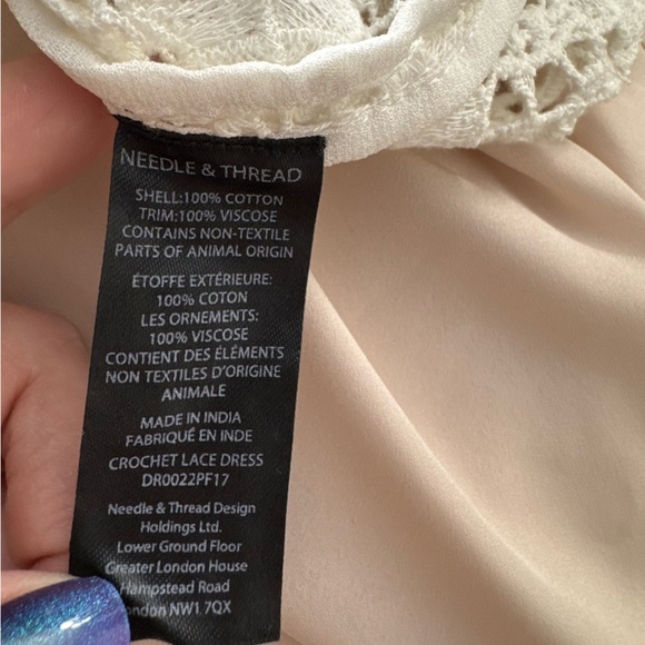 Needle & Thread Crochet Lace Dress Size 8
White Blush Pink Bridal Wedding - Picture 9 of 16
